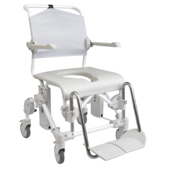 Swift Mobile Hasta Tuvalet Banyo Sandalyesi hem kullanıcılar hem de refakatçi/bakıcılar için son derece kullanışlı, güvenli ve sağlam bir üründür.